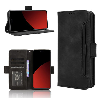 Xiaomi Civi 4 Pro 5G Skin Feel PU Leather Wallet Phone Case with Card Slots, Cash Pocket, Magnetic Closure, Built-In Stand, Full Protection TPU Cover