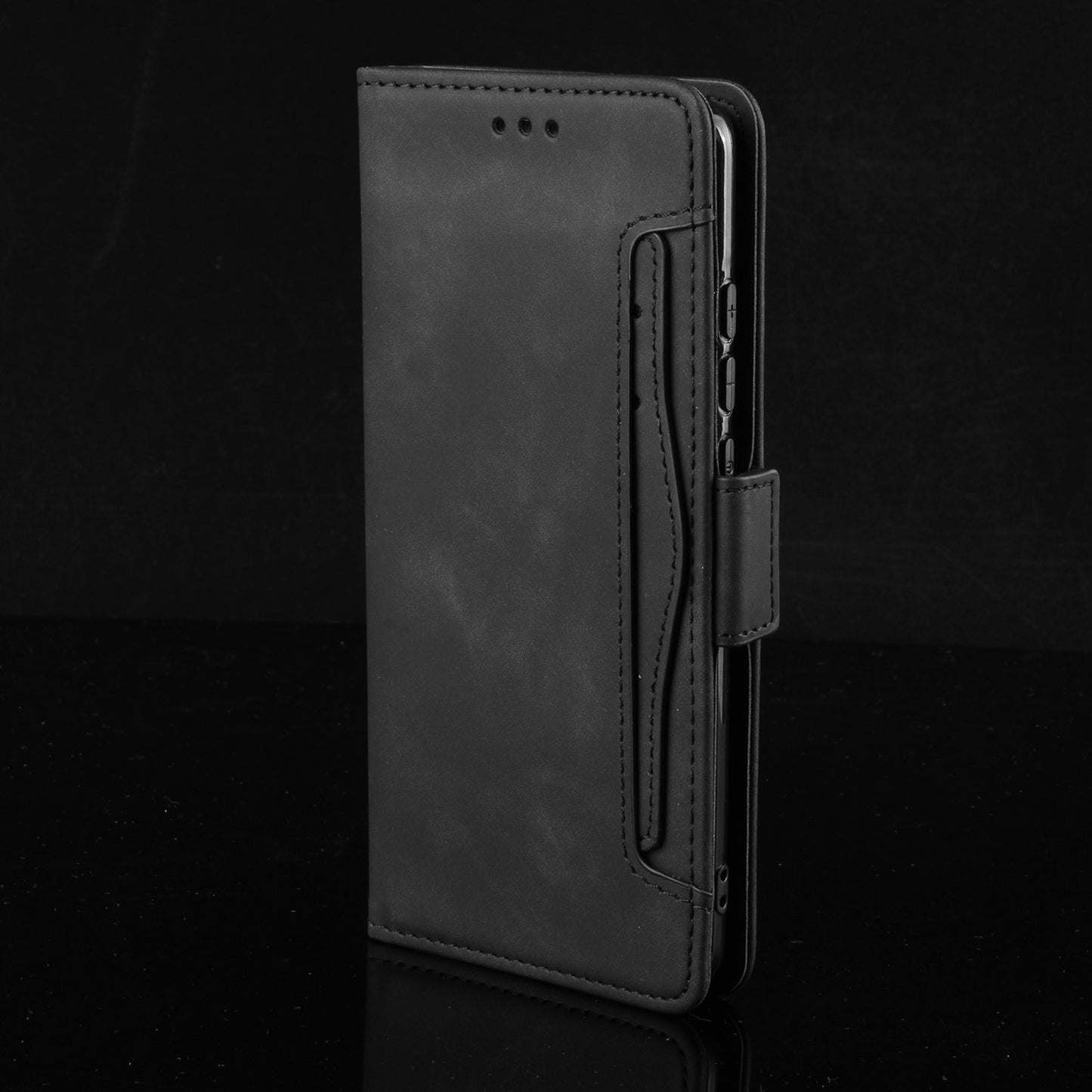 Xiaomi Civi 4 Pro 5G Skin Feel PU Leather Wallet Phone Case with Card Slots, Cash Pocket, Magnetic Closure, Built-In Stand, Full Protection TPU Cover