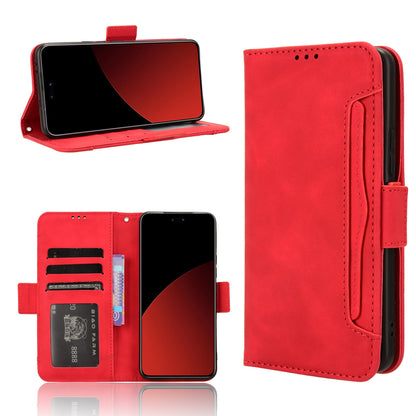 Xiaomi Civi 4 Pro 5G Skin Feel PU Leather Wallet Phone Case with Card Slots, Cash Pocket, Magnetic Closure, Built-In Stand, Full Protection TPU Cover