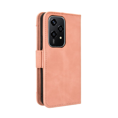 Honor 200 Lite Skin Feel PU Leather Wallet Phone Case with Card Slots, Cash Pocket, Magnetic Closure, Built-In Stand, Full Protection TPU Cover