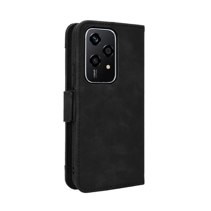Honor 200 Lite Skin Feel PU Leather Wallet Phone Case with Card Slots, Cash Pocket, Magnetic Closure, Built-In Stand, Full Protection TPU Cover