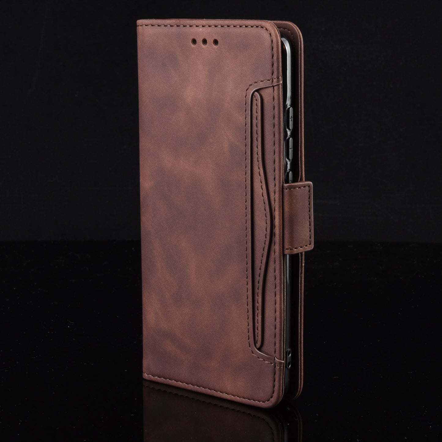 Honor 200 Lite Skin Feel PU Leather Wallet Phone Case with Card Slots, Cash Pocket, Magnetic Closure, Built-In Stand, Full Protection TPU Cover