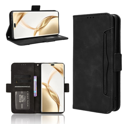 Honor 200 Pro 5G Skin Feel PU Leather Wallet Phone Case with Card Slots, Cash Pocket, Magnetic Closure, Built-In Stand, Full Protection TPU Cover