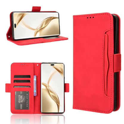 Honor 200 Pro 5G Skin Feel PU Leather Wallet Phone Case with Card Slots, Cash Pocket, Magnetic Closure, Built-In Stand, Full Protection TPU Cover