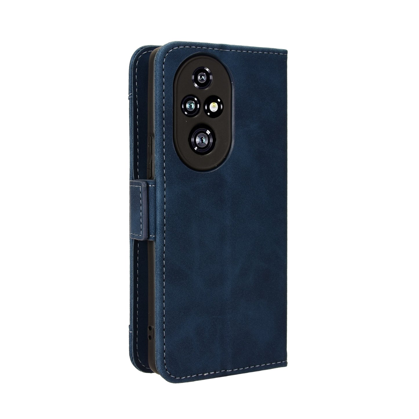 Honor 200 Pro 5G Skin Feel PU Leather Wallet Phone Case with Card Slots, Cash Pocket, Magnetic Closure, Built-In Stand, Full Protection TPU Cover