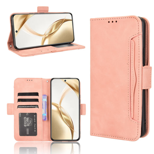 Honor 200 5G Skin Feel PU Leather Wallet Phone Case with Card Slots, Cash Pocket, Magnetic Closure, Built-In Stand, Full Protection TPU Cover