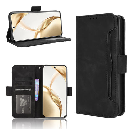 Honor 200 5G Skin Feel PU Leather Wallet Phone Case with Card Slots, Cash Pocket, Magnetic Closure, Built-In Stand, Full Protection TPU Cover