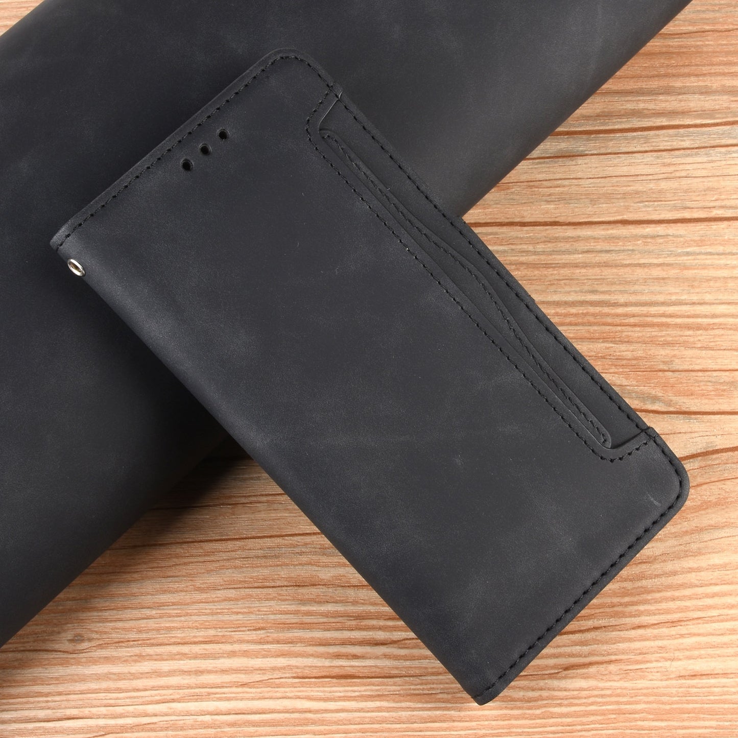 Honor 200 5G Skin Feel PU Leather Wallet Phone Case with Card Slots, Cash Pocket, Magnetic Closure, Built-In Stand, Full Protection TPU Cover