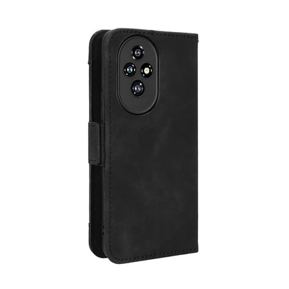 Honor 200 5G Skin Feel PU Leather Wallet Phone Case with Card Slots, Cash Pocket, Magnetic Closure, Built-In Stand, Full Protection TPU Cover