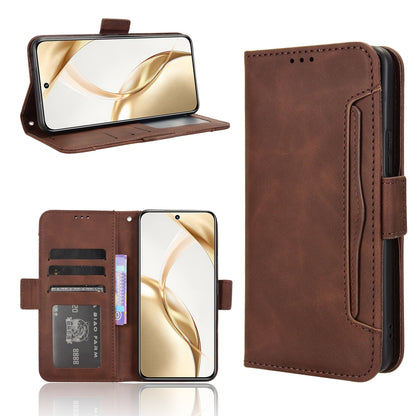 Honor 200 5G Skin Feel PU Leather Wallet Phone Case with Card Slots, Cash Pocket, Magnetic Closure, Built-In Stand, Full Protection TPU Cover