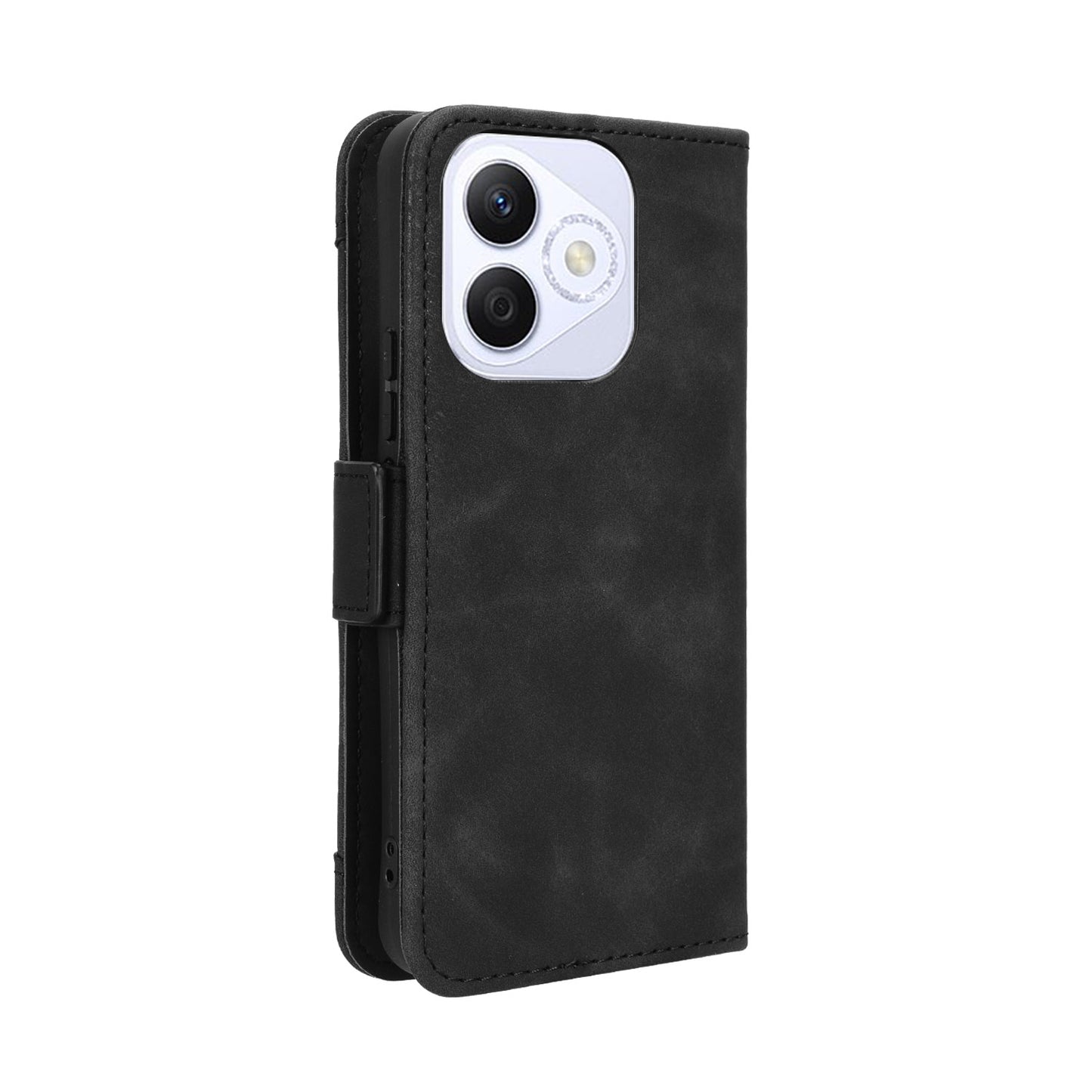 Honor X60i 5G Skin Feel PU Leather Wallet Phone Case with Card Slots, Cash Pocket, Magnetic Closure, Built-In Stand, Full Protection TPU Cover
