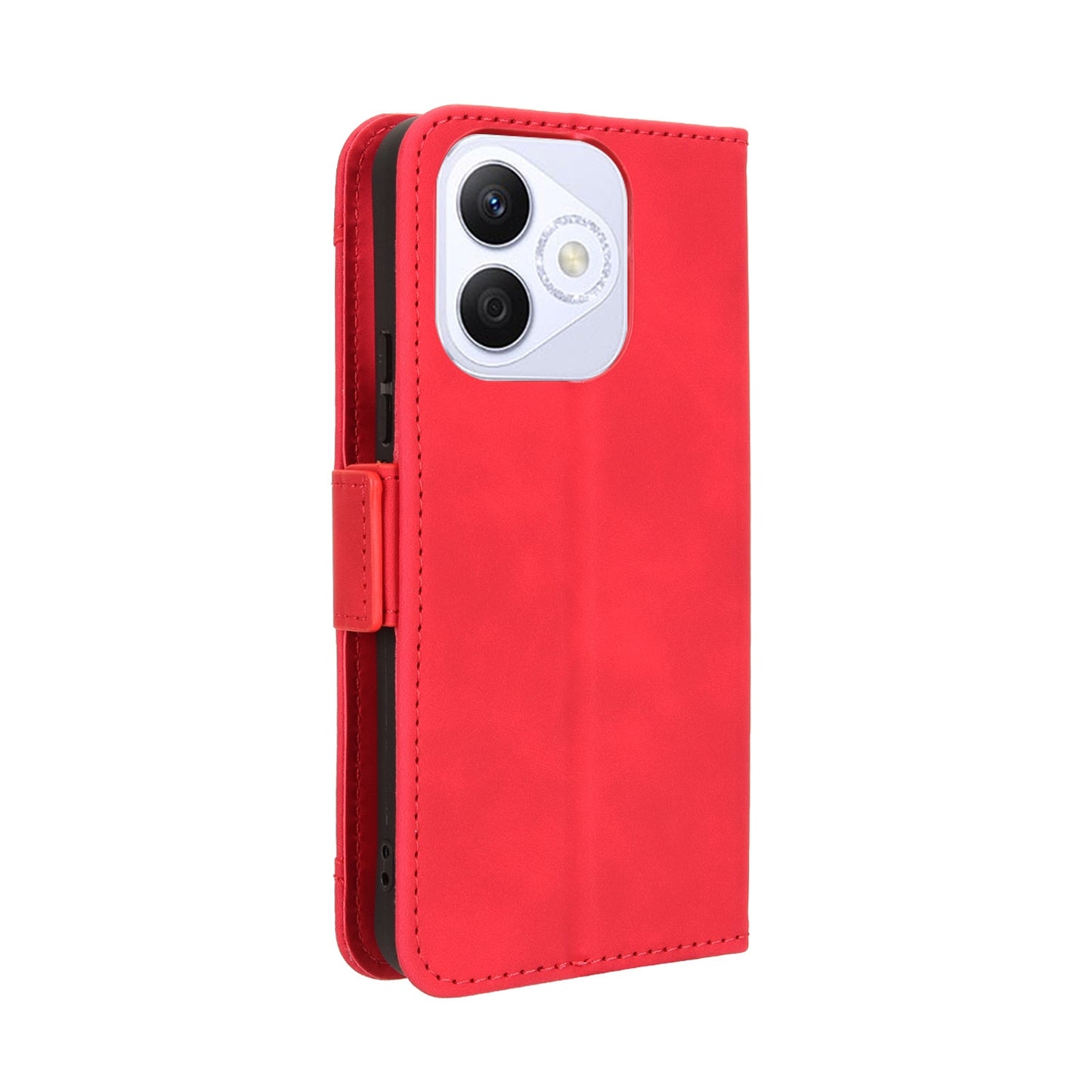 Honor X60i 5G Skin Feel PU Leather Wallet Phone Case with Card Slots, Cash Pocket, Magnetic Closure, Built-In Stand, Full Protection TPU Cover