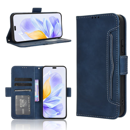 Honor X60i 5G Skin Feel PU Leather Wallet Phone Case with Card Slots, Cash Pocket, Magnetic Closure, Built-In Stand, Full Protection TPU Cover