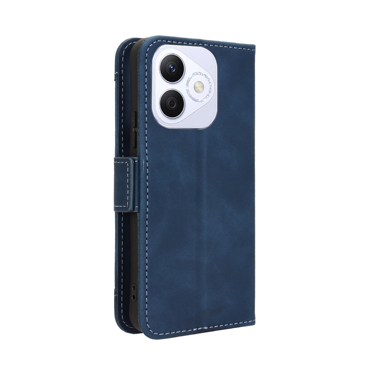 Honor X60i 5G Skin Feel PU Leather Wallet Phone Case with Card Slots, Cash Pocket, Magnetic Closure, Built-In Stand, Full Protection TPU Cover