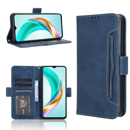 Honor X6b 4G Skin Feel PU Leather Wallet Phone Case with Card Slots, Cash Pocket, Magnetic Closure, Built-In Stand, Full Protection TPU Cover