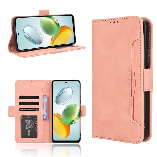 Honor Play 60 Plus Skin Feel PU Leather Wallet Phone Case with Card Slots, Cash Pocket, Magnetic Closure, Built-In Stand, Full Protection TPU Cover