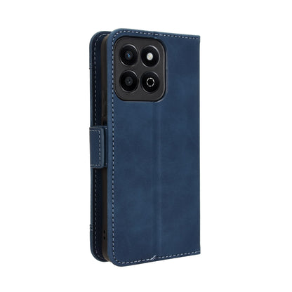 Honor Play 60 Plus Skin Feel PU Leather Wallet Phone Case with Card Slots, Cash Pocket, Magnetic Closure, Built-In Stand, Full Protection TPU Cover