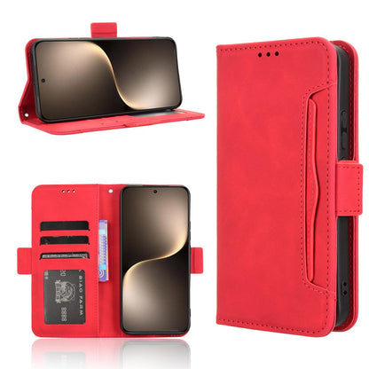 Honor Magic7 Skin Feel PU Leather Wallet Phone Case with Card Slots, Cash Pocket, Magnetic Closure, Built-In Stand, Full Protection TPU Cover