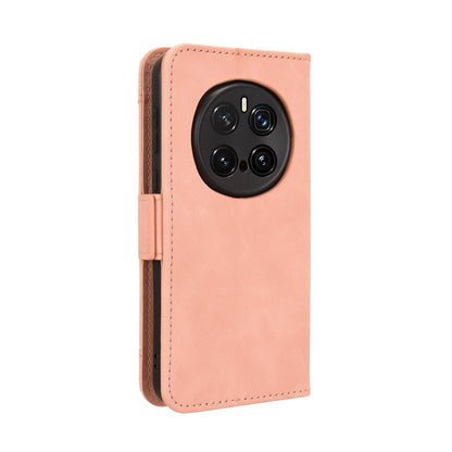 Honor Magic7 Pro Skin Feel PU Leather Wallet Phone Case with Card Slots, Cash Pocket, Magnetic Closure, Built-In Stand, Full Protection TPU Cover