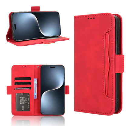 Honor Magic7 Pro Skin Feel PU Leather Wallet Phone Case with Card Slots, Cash Pocket, Magnetic Closure, Built-In Stand, Full Protection TPU Cover