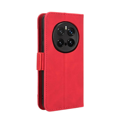 Honor Magic7 Pro Skin Feel PU Leather Wallet Phone Case with Card Slots, Cash Pocket, Magnetic Closure, Built-In Stand, Full Protection TPU Cover