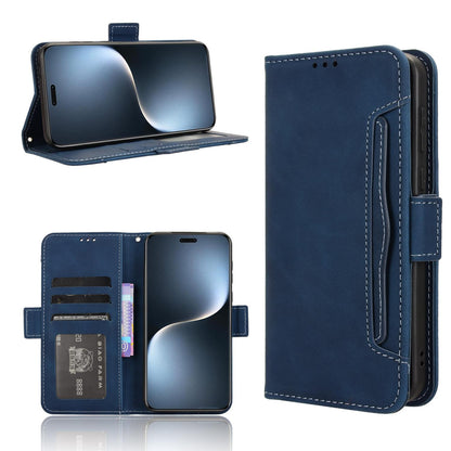 Honor Magic7 Pro Skin Feel PU Leather Wallet Phone Case with Card Slots, Cash Pocket, Magnetic Closure, Built-In Stand, Full Protection TPU Cover
