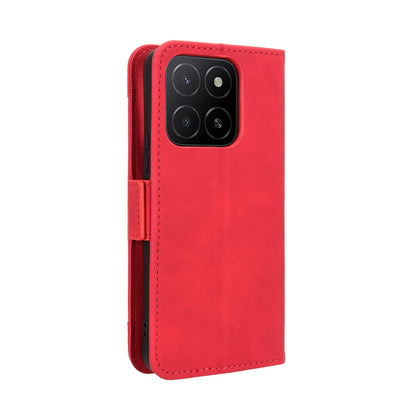 Honor X5b 4G Skin Feel PU Leather Wallet Phone Case with Card Slots, Cash Pocket, Magnetic Closure, Built-In Stand, Full Protection TPU Cover