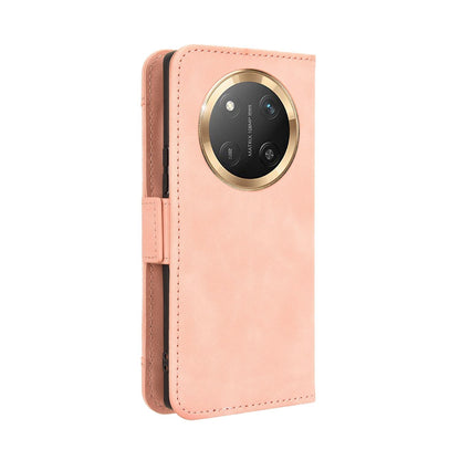 Honor X9C 5G Skin Feel PU Leather Wallet Phone Case with Card Slots, Cash Pocket, Magnetic Closure, Built-In Stand, Full Protection TPU Cover