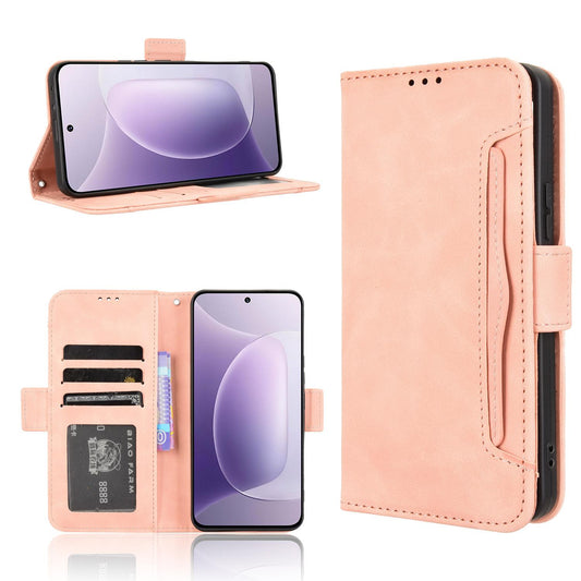 Honor 300 5G Skin Feel PU Leather Wallet Phone Case with Card Slots, Cash Pocket, Magnetic Closure, Built-In Stand, Full Protection TPU Cover
