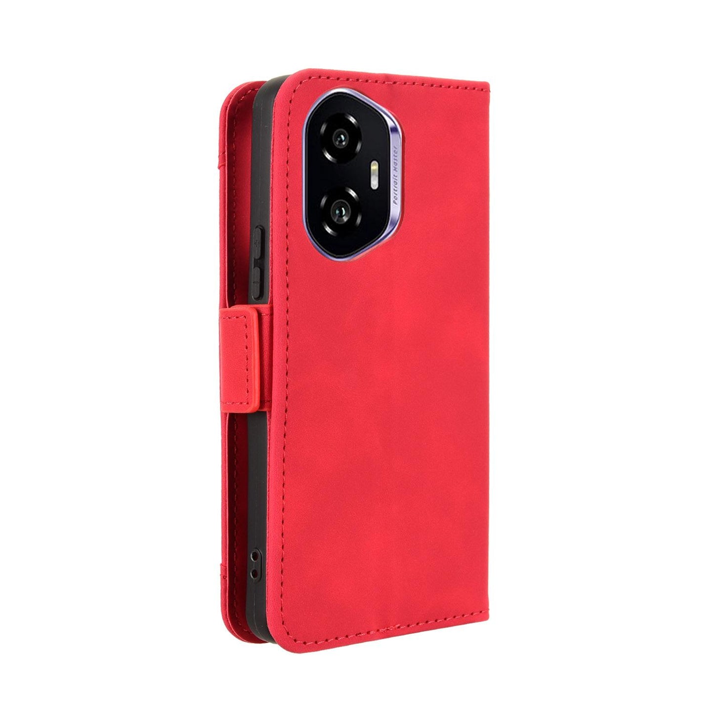 Honor 300 5G Skin Feel PU Leather Wallet Phone Case with Card Slots, Cash Pocket, Magnetic Closure, Built-In Stand, Full Protection TPU Cover