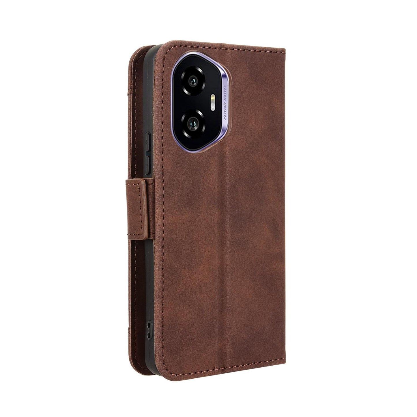 Honor 300 5G Skin Feel PU Leather Wallet Phone Case with Card Slots, Cash Pocket, Magnetic Closure, Built-In Stand, Full Protection TPU Cover
