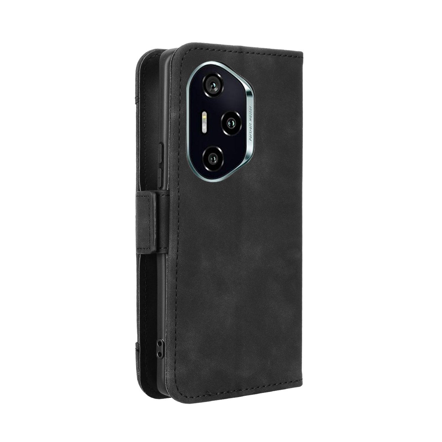 Honor 300 Ultra 5G Skin Feel PU Leather Wallet Phone Case with Card Slots, Cash Pocket, Magnetic Closure, Built-In Stand, Full Protection TPU Cover