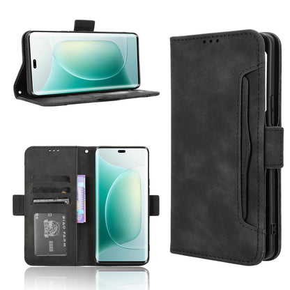 Honor 300 Ultra 5G Skin Feel PU Leather Wallet Phone Case with Card Slots, Cash Pocket, Magnetic Closure, Built-In Stand, Full Protection TPU Cover