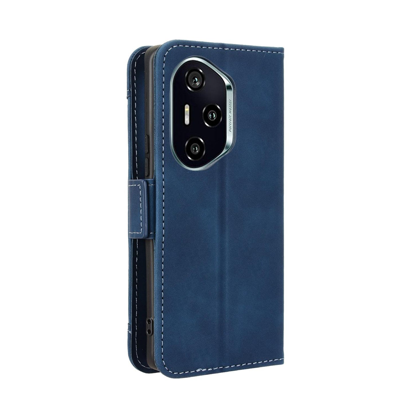 Honor 300 Pro 5G Skin Feel PU Leather Wallet Phone Case with Card Slots, Cash Pocket, Magnetic Closure, Built-In Stand, Full Protection TPU Cover