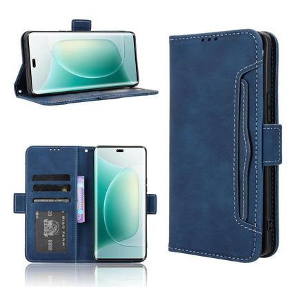 Honor 300 Ultra 5G Skin Feel PU Leather Wallet Phone Case with Card Slots, Cash Pocket, Magnetic Closure, Built-In Stand, Full Protection TPU Cover