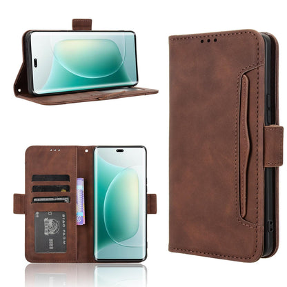 Honor 300 Pro 5G Skin Feel PU Leather Wallet Phone Case with Card Slots, Cash Pocket, Magnetic Closure, Built-In Stand, Full Protection TPU Cover