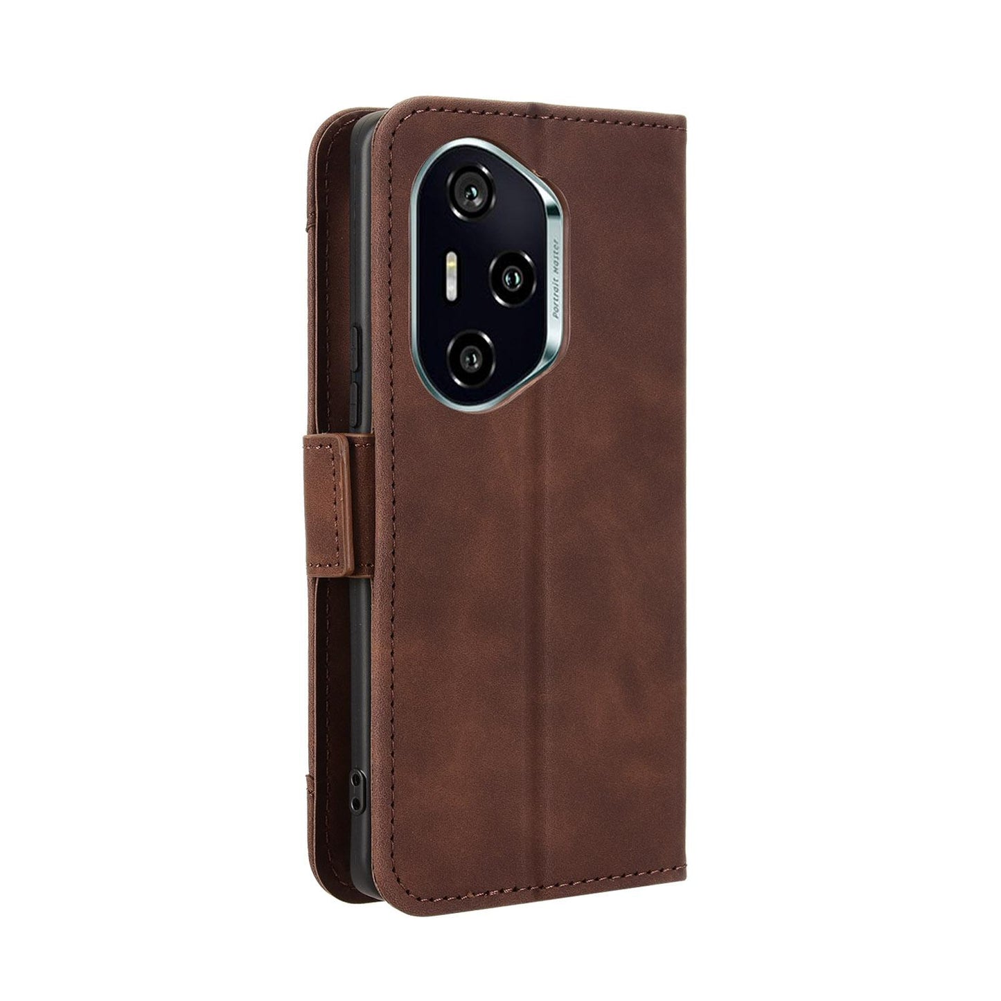 Honor 300 Ultra 5G Skin Feel PU Leather Wallet Phone Case with Card Slots, Cash Pocket, Magnetic Closure, Built-In Stand, Full Protection TPU Cover