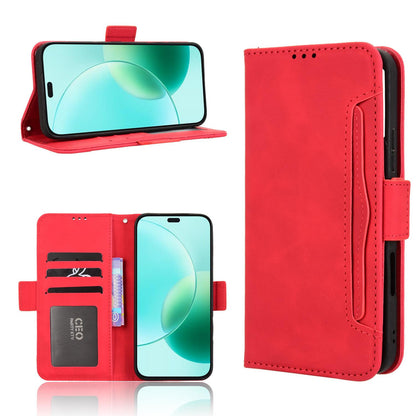 Honor 400 Lite Skin Feel PU Leather Wallet Phone Case with Card Slots, Cash Pocket, Magnetic Closure, Built-In Stand, Full Protection TPU Cover