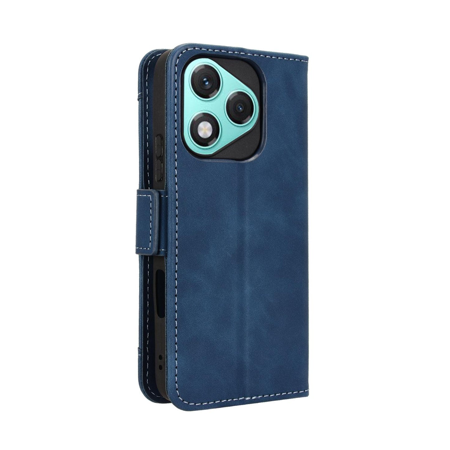 Honor 400 Lite Skin Feel PU Leather Wallet Phone Case with Card Slots, Cash Pocket, Magnetic Closure, Built-In Stand, Full Protection TPU Cover