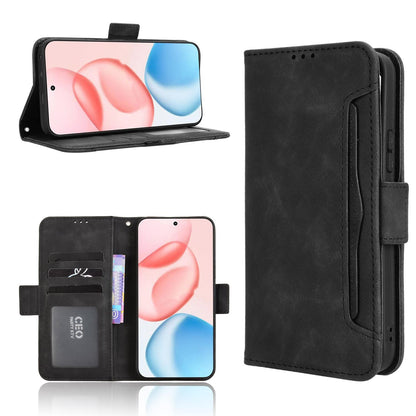 Honor 400 156.5mm Skin Feel PU Leather Wallet Phone Case with Card Slots, Cash Pocket, Magnetic Closure, Built-In Stand, Full Protection TPU Cover