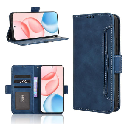 Honor 400 156.5mm Skin Feel PU Leather Wallet Phone Case with Card Slots, Cash Pocket, Magnetic Closure, Built-In Stand, Full Protection TPU Cover