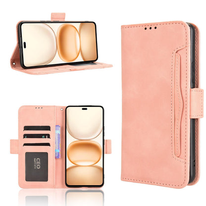 Honor Power 5G Skin Feel PU Leather Wallet Phone Case with Card Slots, Cash Pocket, Magnetic Closure, Built-In Stand, Full Protection TPU Cover