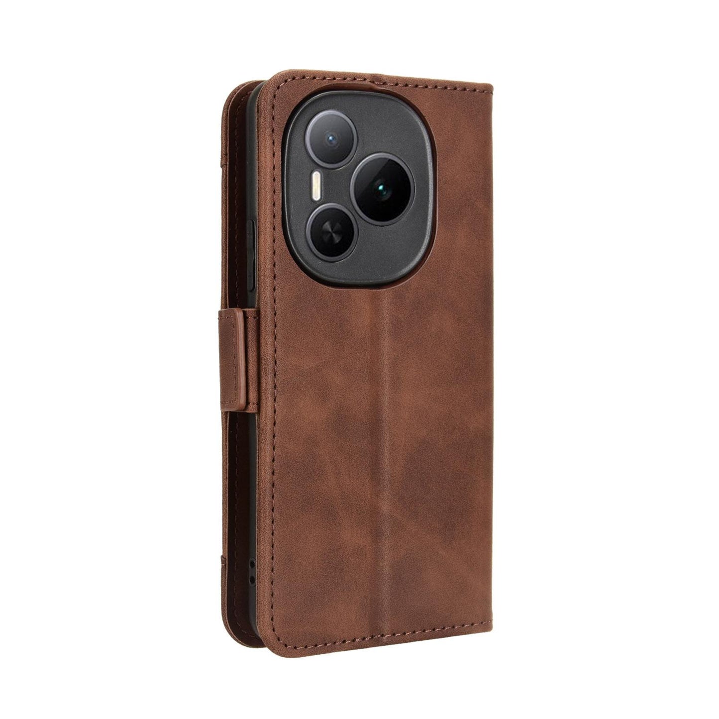 Honor Power 5G Skin Feel PU Leather Wallet Phone Case with Card Slots, Cash Pocket, Magnetic Closure, Built-In Stand, Full Protection TPU Cover
