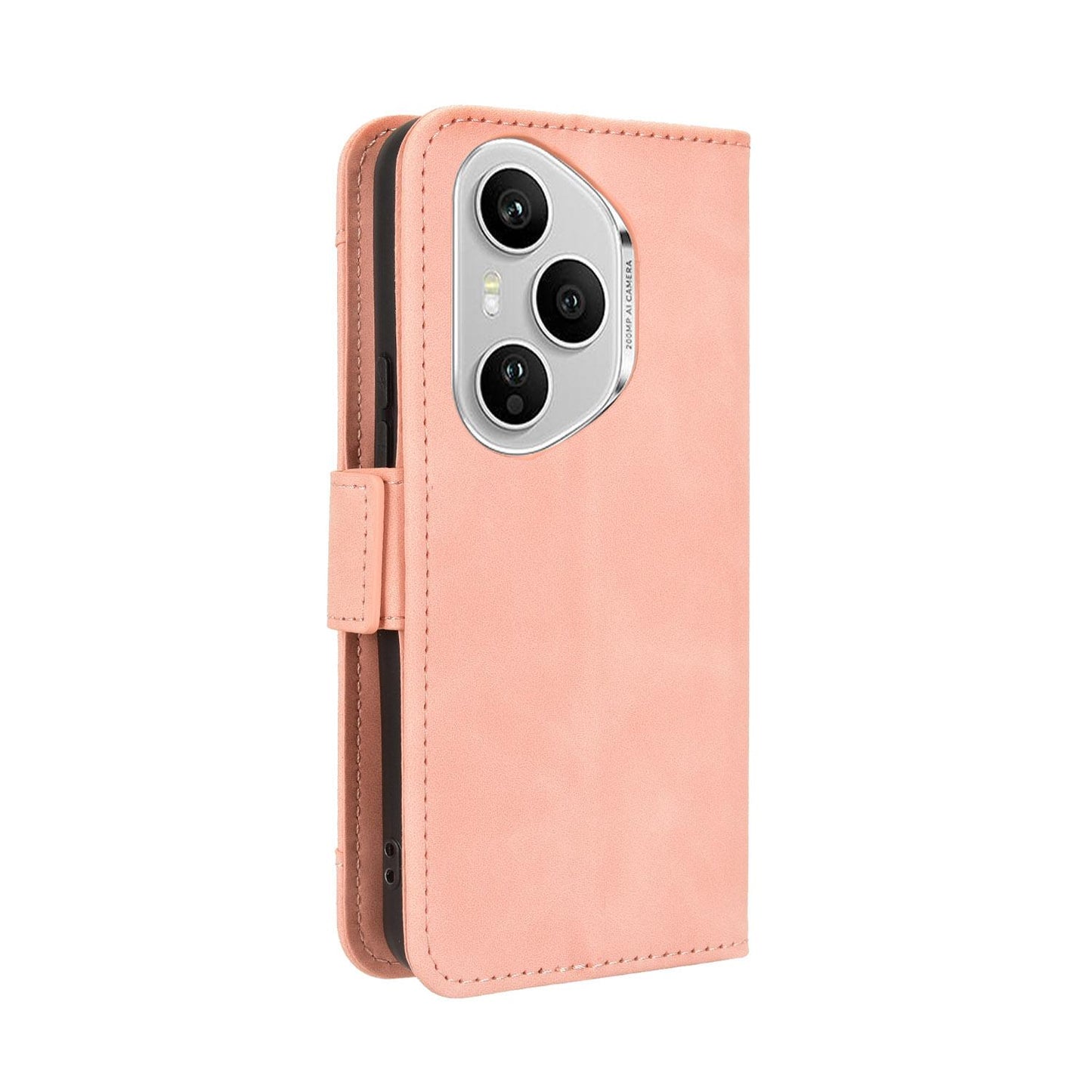 Honor 400 Pro 160.8mm Skin Feel PU Leather Wallet Phone Case with Card Slots, Cash Pocket, Magnetic Closure, Built-In Stand, Full Protection TPU Cover