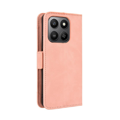 Honor 400 Smart 5G Skin Feel PU Leather Wallet Phone Case with Card Slots, Cash Pocket, Magnetic Closure, Built-In Stand, Full Protection TPU Cover