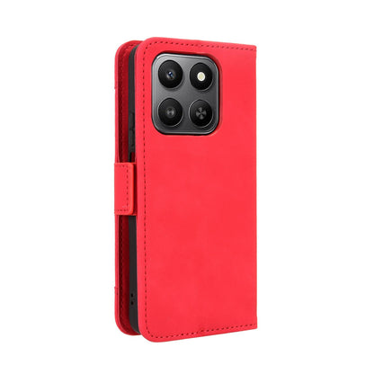 Honor 400 Smart 5G Skin Feel PU Leather Wallet Phone Case with Card Slots, Cash Pocket, Magnetic Closure, Built-In Stand, Full Protection TPU Cover