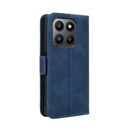 Honor 400 Smart 5G Skin Feel PU Leather Wallet Phone Case with Card Slots, Cash Pocket, Magnetic Closure, Built-In Stand, Full Protection TPU Cover