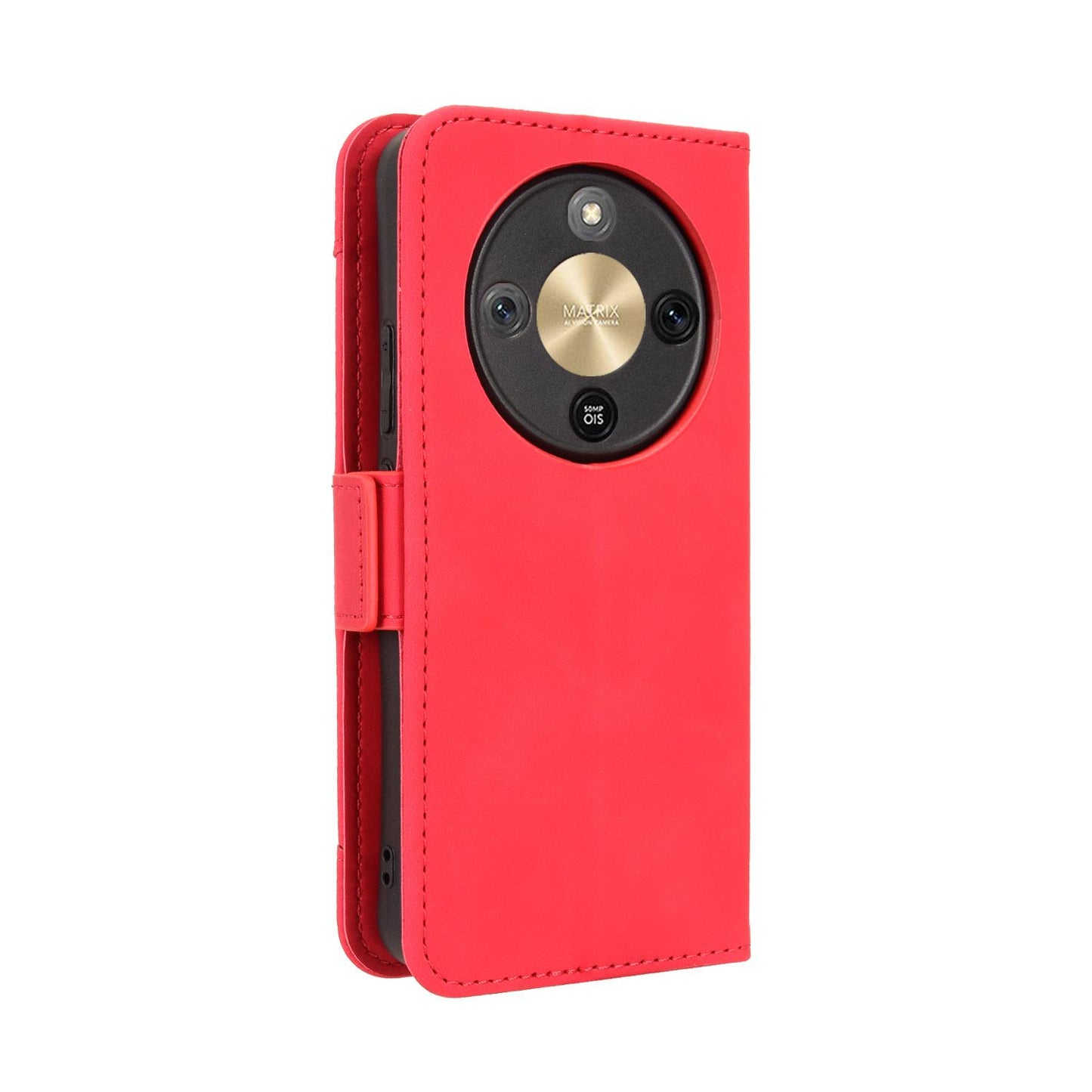 Honor X9d 5G Skin Feel PU Leather Wallet Phone Case with Card Slots, Cash Pocket, Magnetic Closure, Built-In Stand, Full Protection TPU Cover