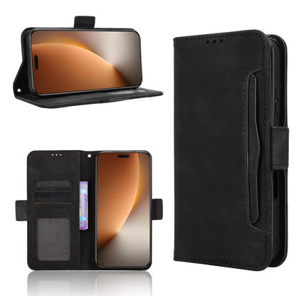 Honor Magic8 Pro Skin Feel PU Leather Wallet Phone Case with Card Slots, Cash Pocket, Magnetic Closure, Built-In Stand, Full Protection TPU Cover