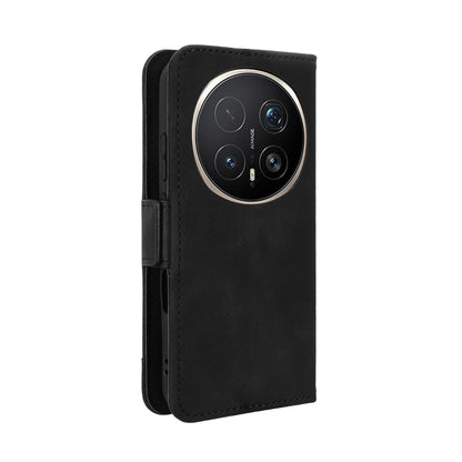 Honor Magic8 Pro Skin Feel PU Leather Wallet Phone Case with Card Slots, Cash Pocket, Magnetic Closure, Built-In Stand, Full Protection TPU Cover